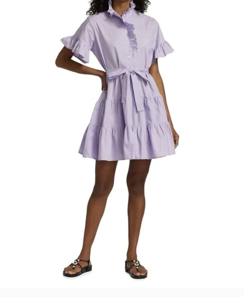 Mille Resort Violetta Cotton Belted Mini Dress